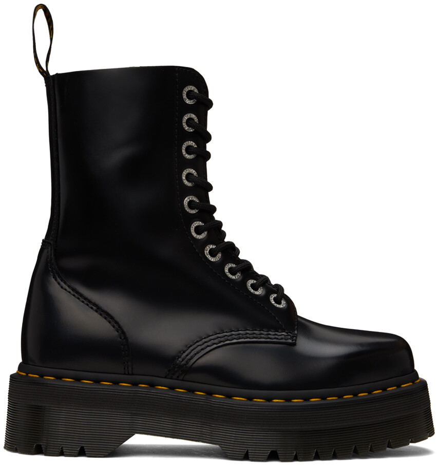 

Черные ботинки 1490 Quad Square Square Dr. Martens, Черный