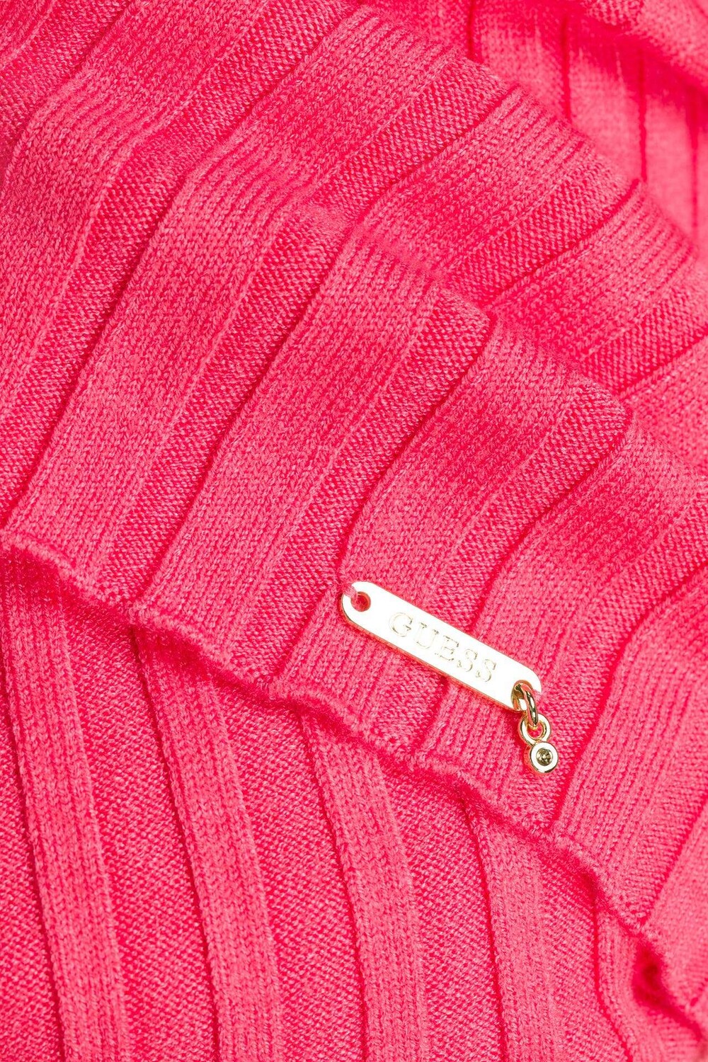 

Вязаное платье коралловое GUESS