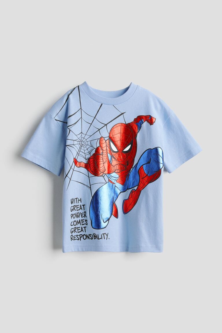 

Футболка с принтом H&M, синий