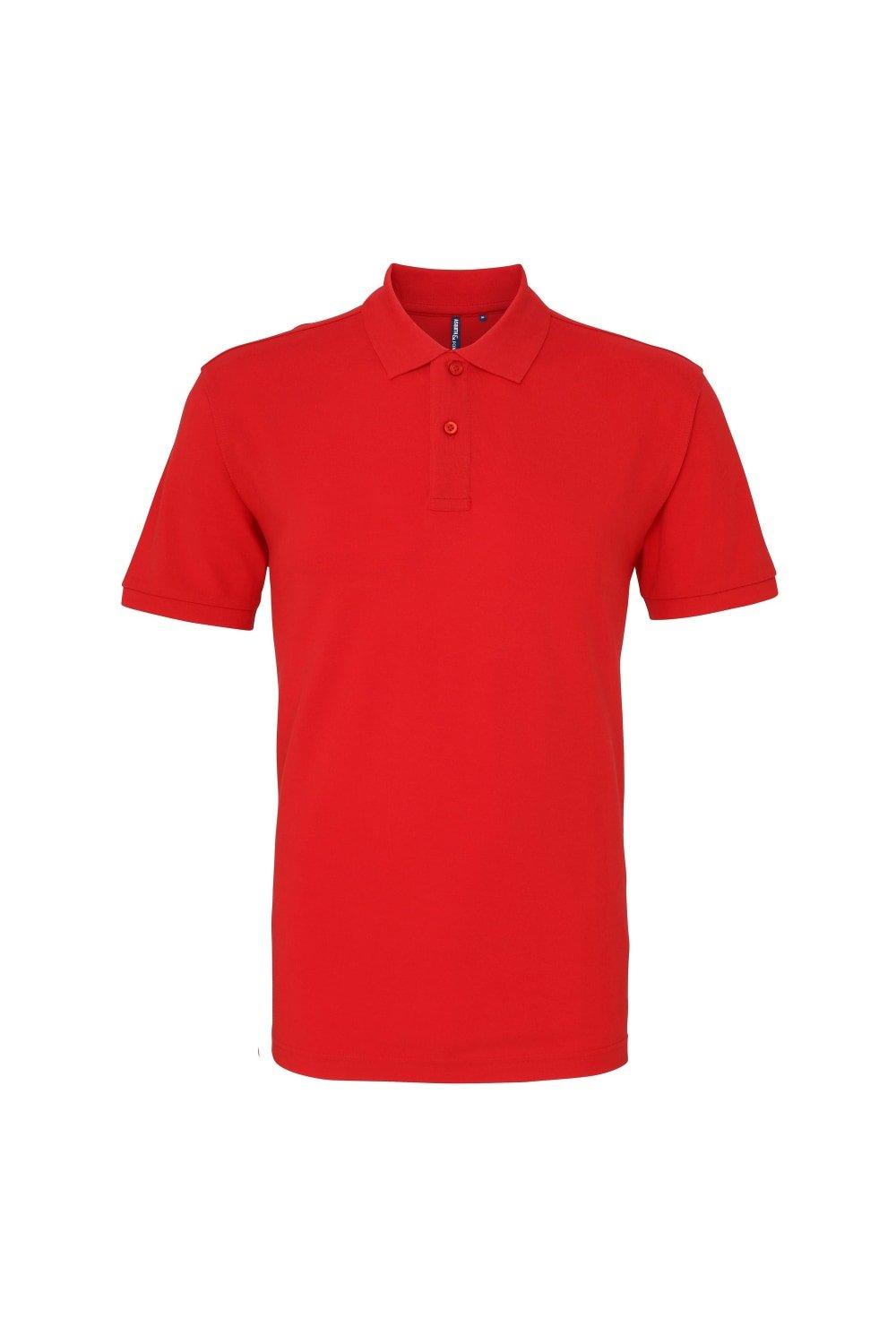 цена Простая рубашка-поло с короткими рукавами Asquith & Fox, красный