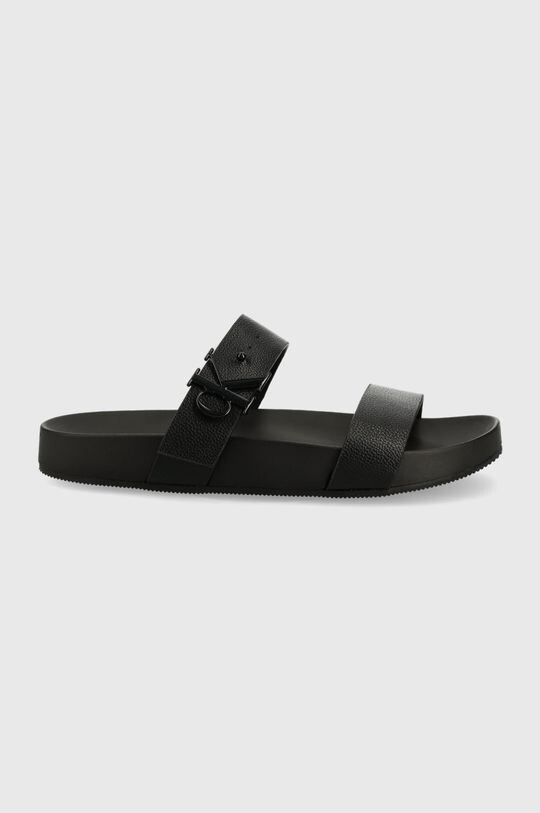 

Кожаные шлепанцы Calvin Klein Jeans, черный