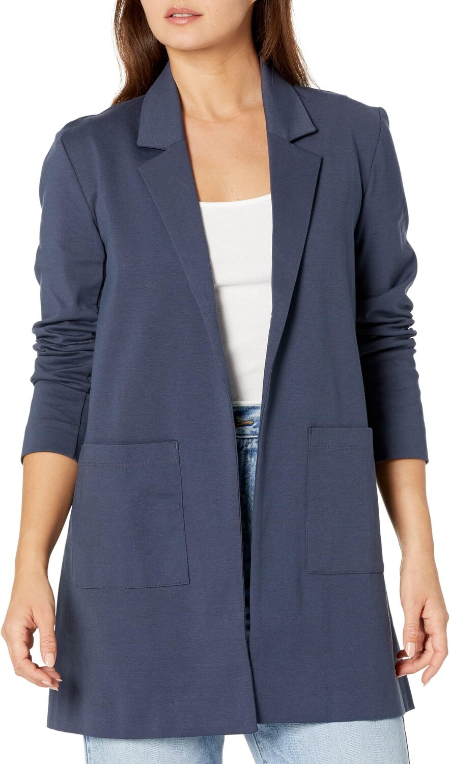 

Миниатюрный пиджак Eileen Fisher, цвет Ocean