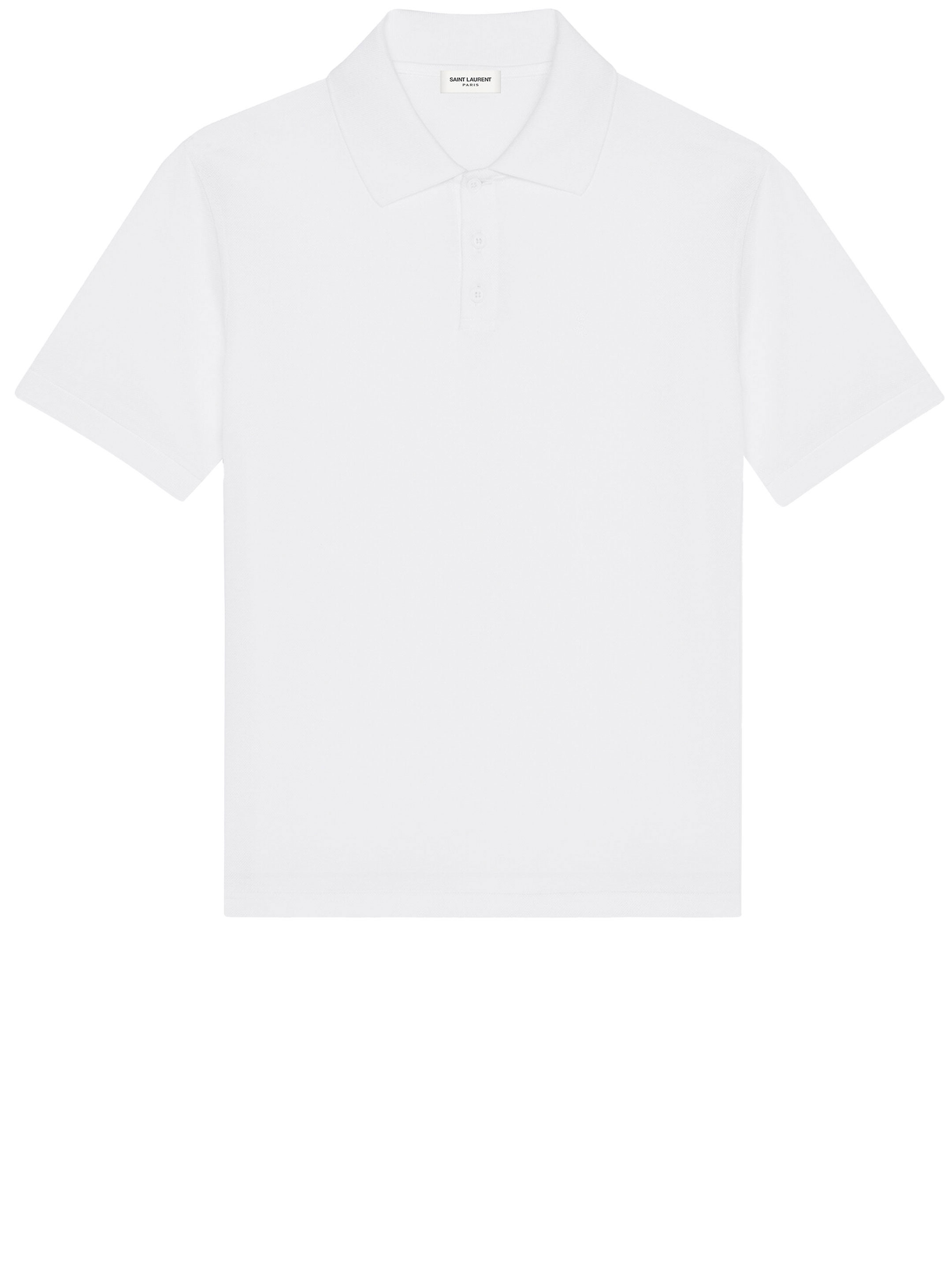 Рубашка Saint Laurent Monogram polo, белый