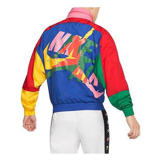 Куртка Men's Nike Large Logo Knit Sports Jacket, цвет colorblock цена и фото