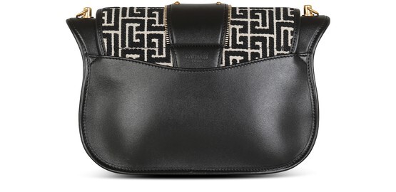 

Кожаная сумка Blaze с жаккардовой монограммой Balmain