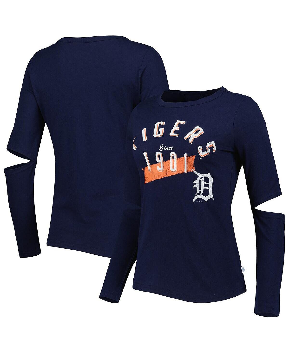 

Женская темно-синяя футболка с длинным рукавом Detroit Tigers Formation Touch, темно-синий