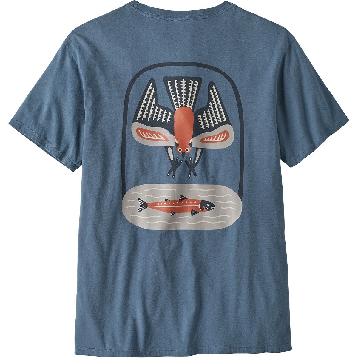 Органическая футболка dive & dine Patagonia, синий