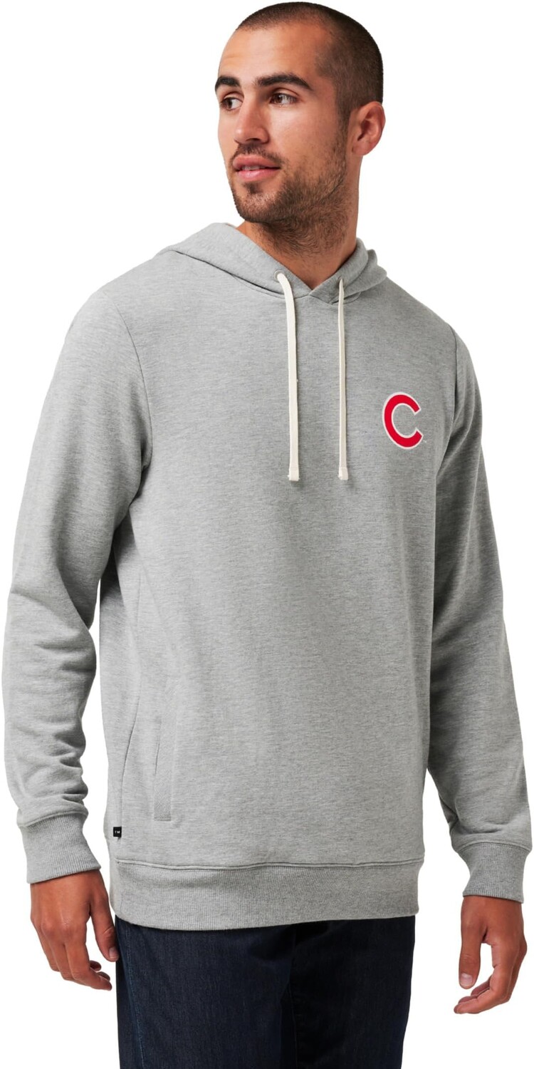 

Худи TravisMathew Chicago Cubs Cloud Hoodie, цвет Heather Grey