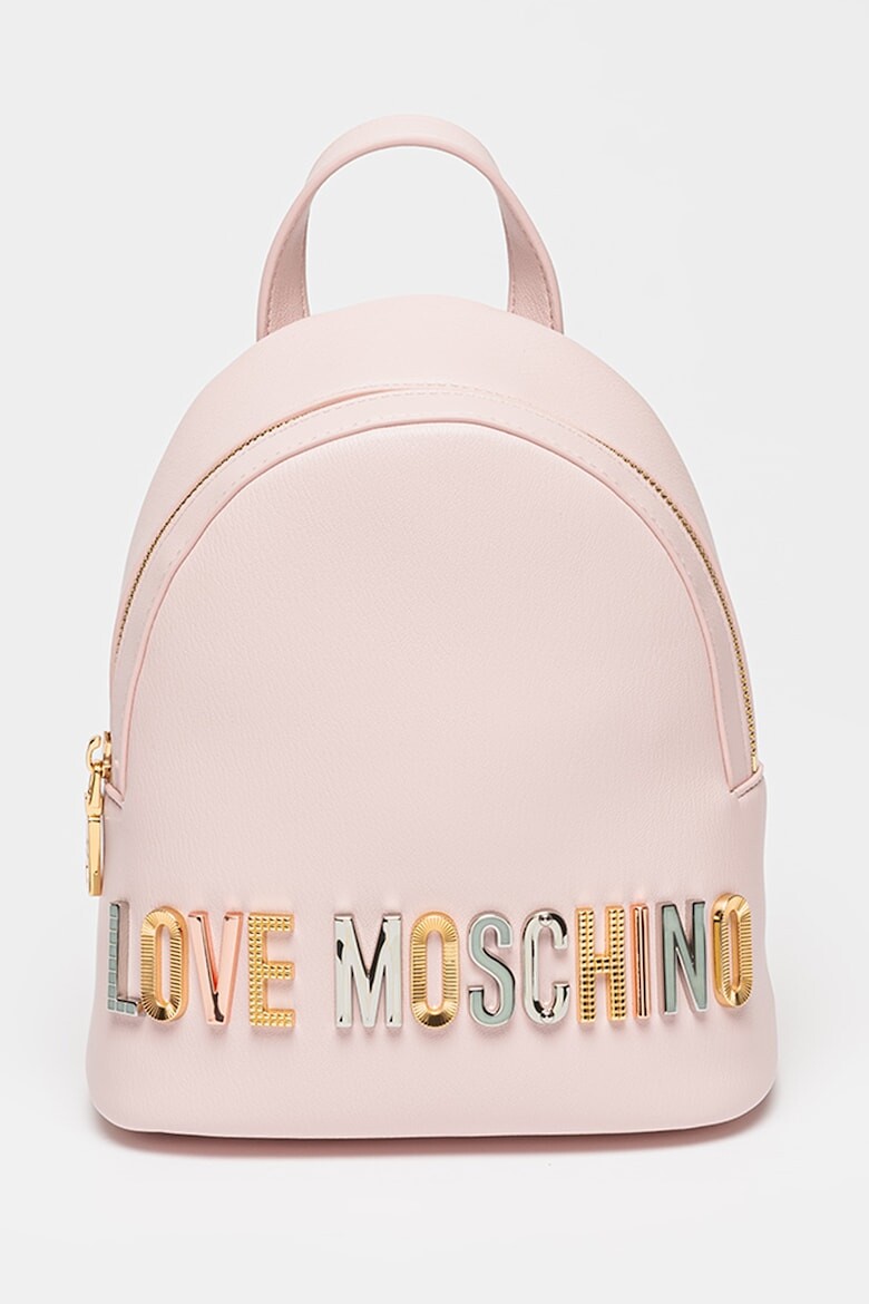 

Рюкзак из экокожи с металлическим логотипом Love Moschino, желтый
