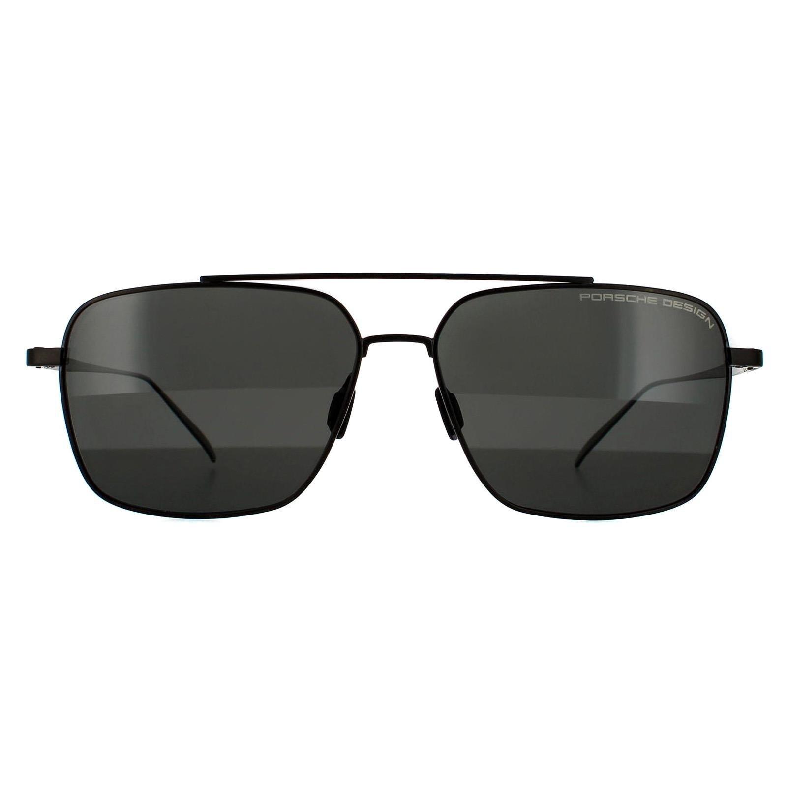 Серые поляризованные солнцезащитные очки Aviator Dark Gun Porsche Design, серый кроссовки geox bulmya gun dark grey
