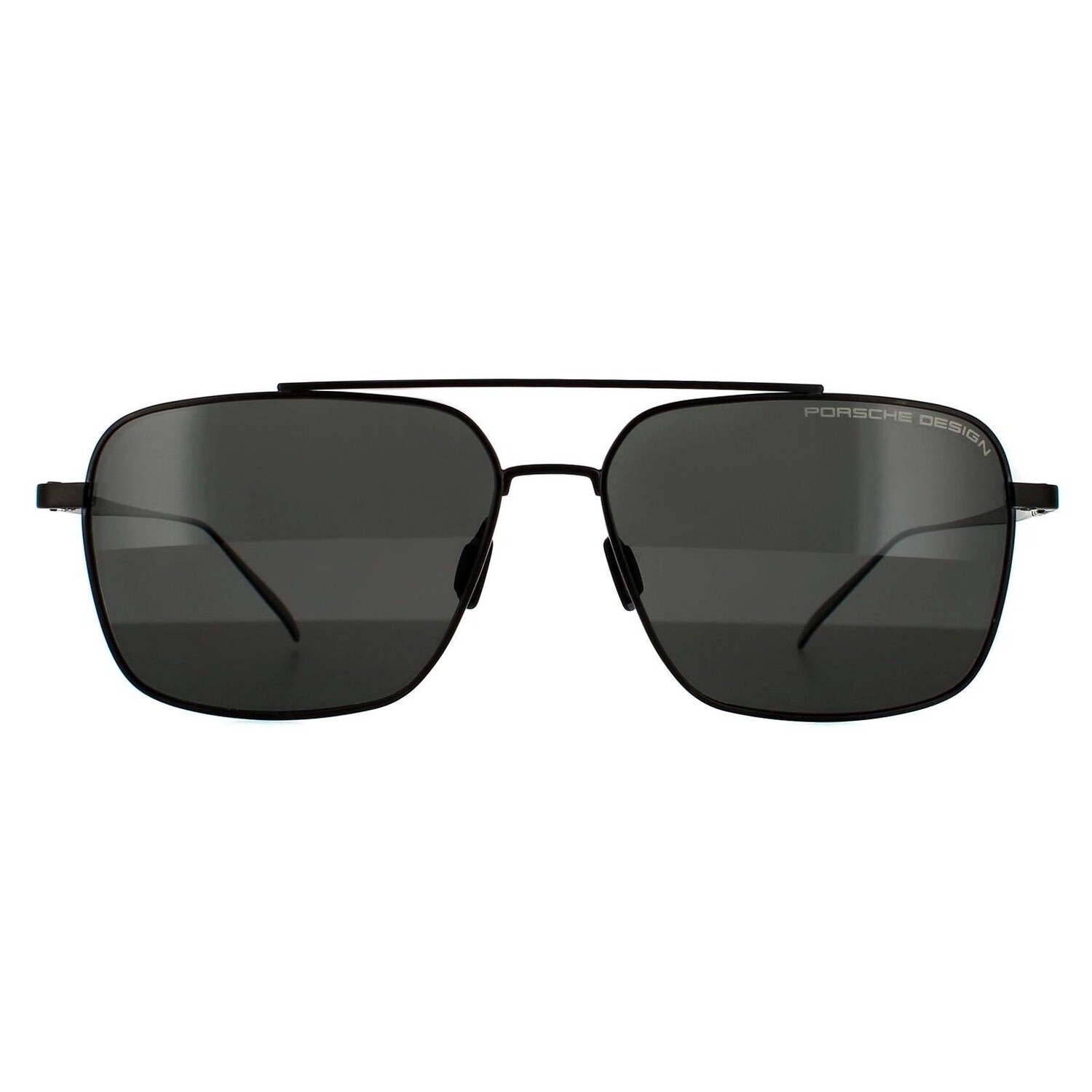 

Серые поляризованные солнцезащитные очки Aviator Dark Gun Porsche Design, серый