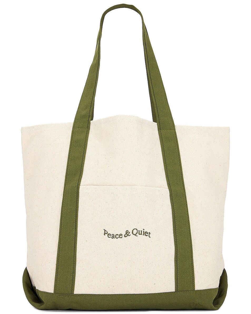 

Сумка-тоут Museum Of Peace And Quiet Wordmark Boat Tote, оливковый