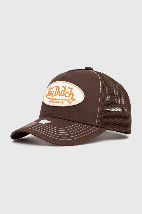 

Бейсбольная кепка фон Датч Von Dutch, коричневый