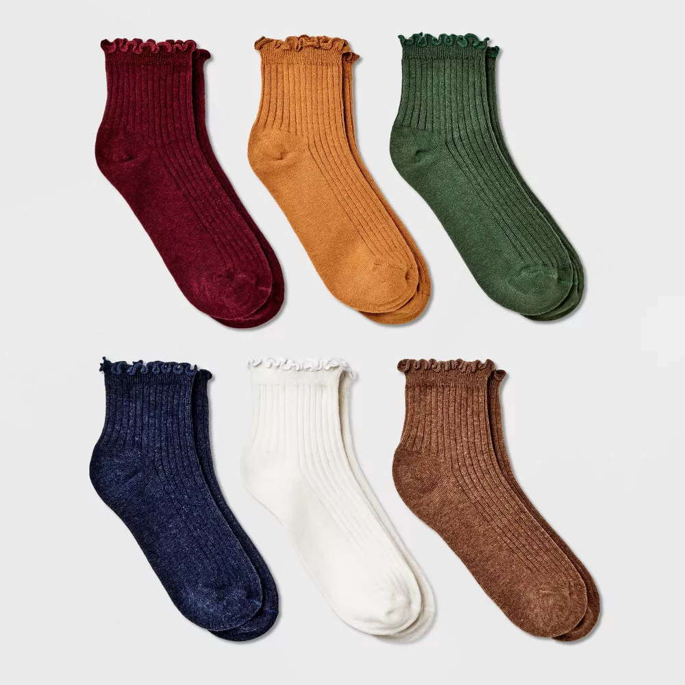 

Женские носки Lettuce Edge 6pk - A New Day, цвет Jewel Tones