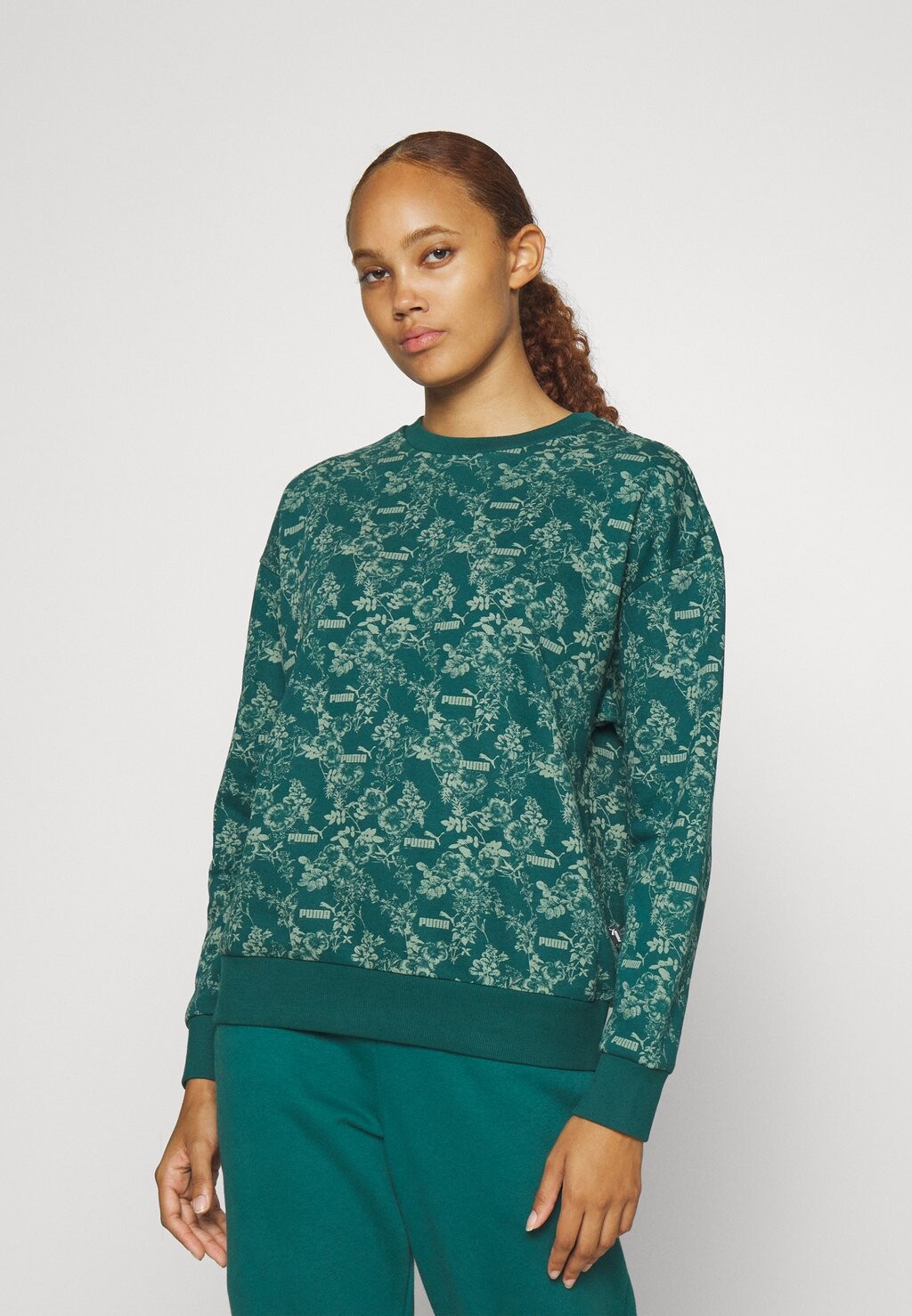 

Толстовка ESS+ FLORAL VIBES CREW Puma, малахит