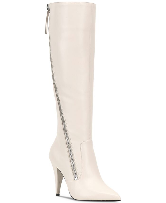 

Женские классические ботинки Alessa до колена на молнии Vince Camuto, белый
