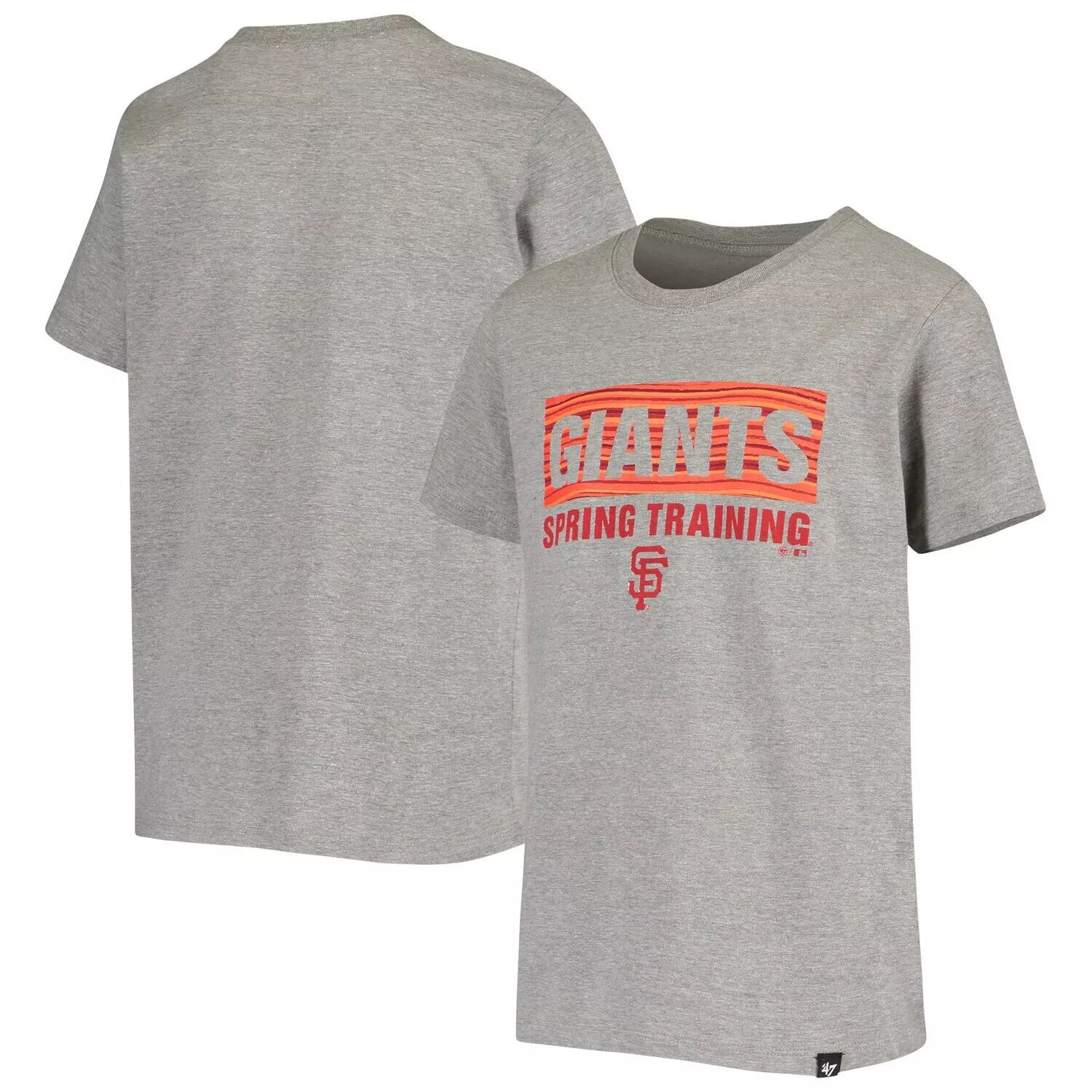 

Серая футболка Youth '47 San Francisco Giants Spring Training Team Bar Unbranded
