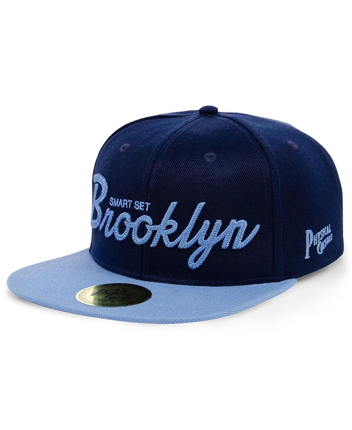 Мужская темно-синяя регулируемая шляпа Smart Set Athletic Club of Brooklyn Black Fives Snapback Physical Culture