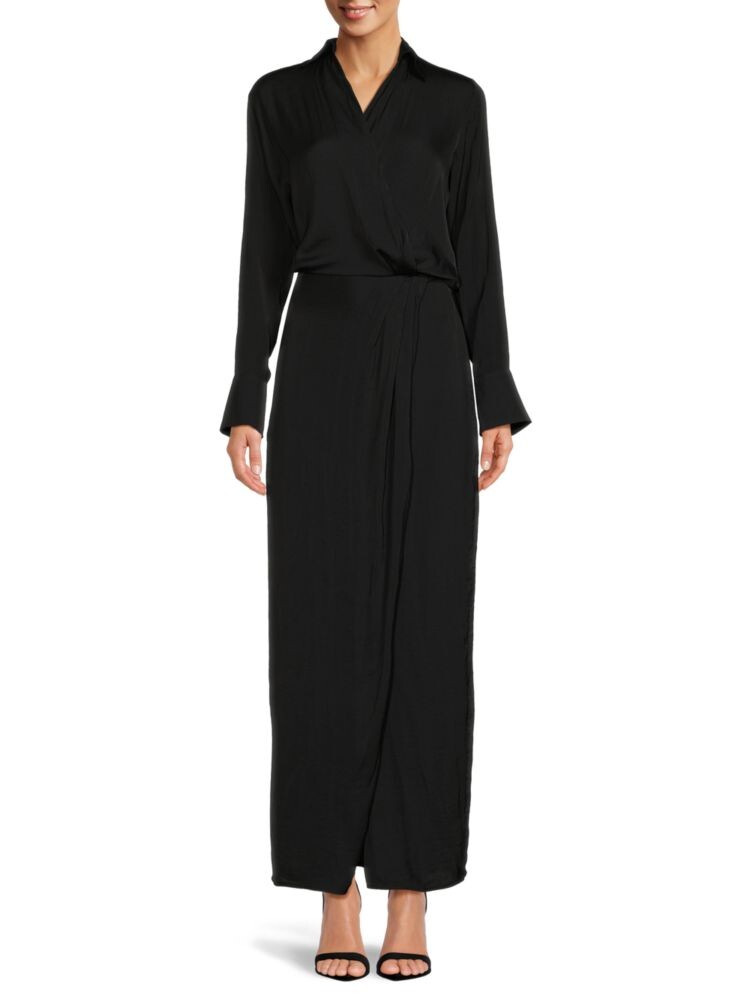 

Платье макси Aida с перекрученным узором Free People, черный