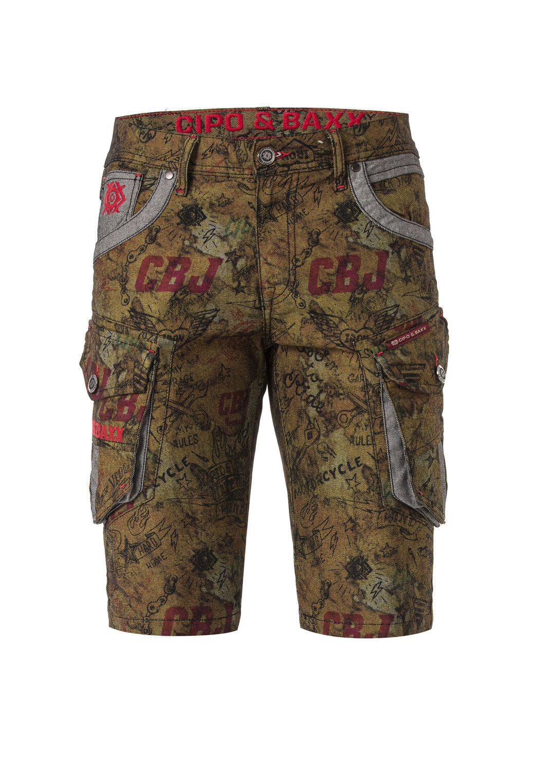 

Тканевые шорты Cipo & Baxx Jeans, зеленый