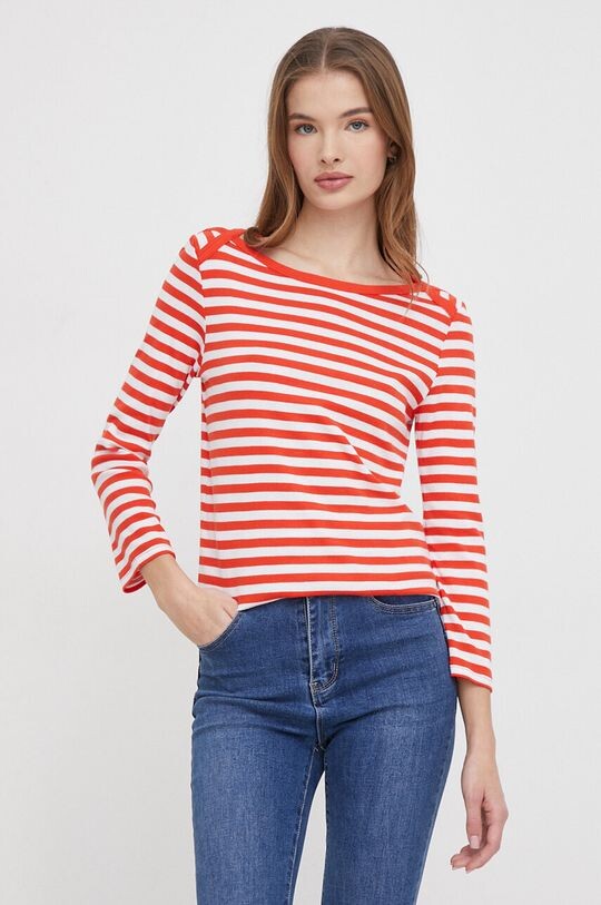 

Хлопок с длинным рукавом United Colors of Benetton, красный