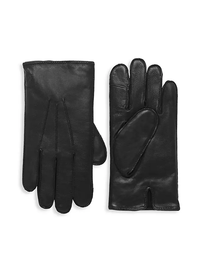 Водоотталкивающие перчатки из кожи наппа Polo Ralph Lauren, черный oil filled radiator 7 chamber grupo fm rl 15 1500w black