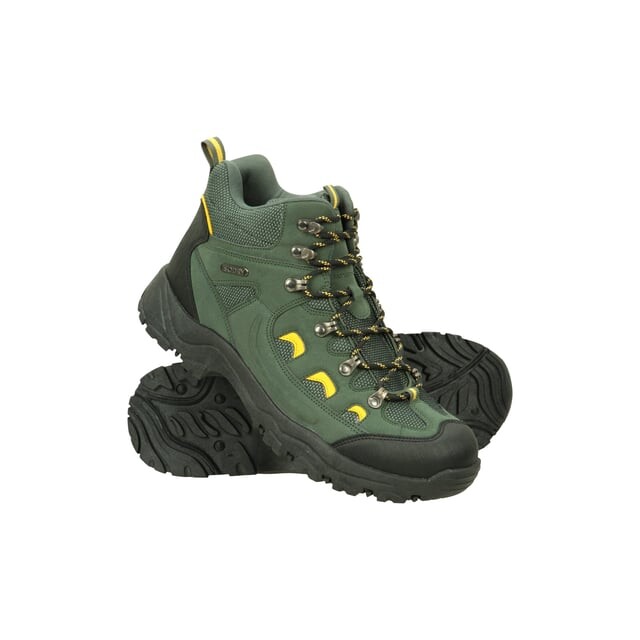 

Мужские водонепроницаемые походные ботинки Adventurer Mountain Warehouse, зеленый