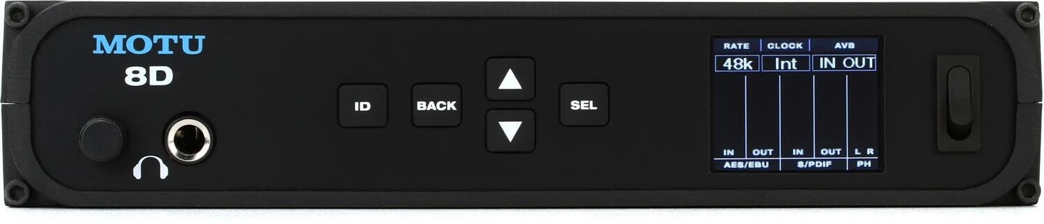 

Интерфейс MOTU 8D USB/AVB с AES3 и S/PDIF