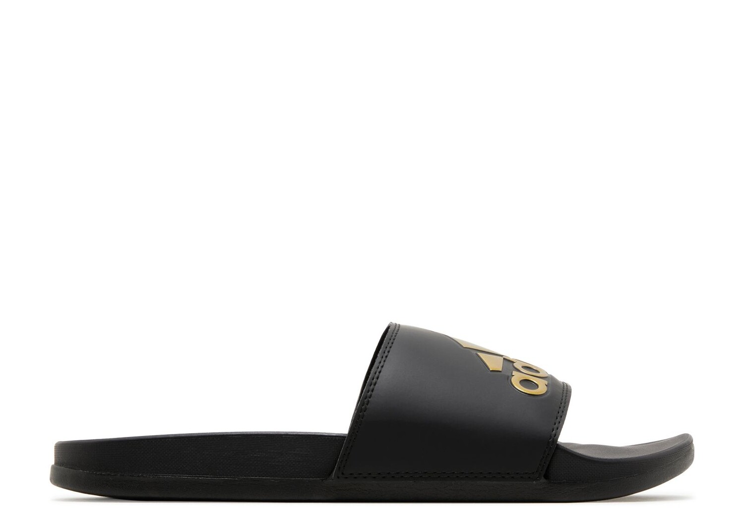 

Кроссовки adidas Adilette Comfort Slide 'Black Gold Metallic', черный, Черный;белый