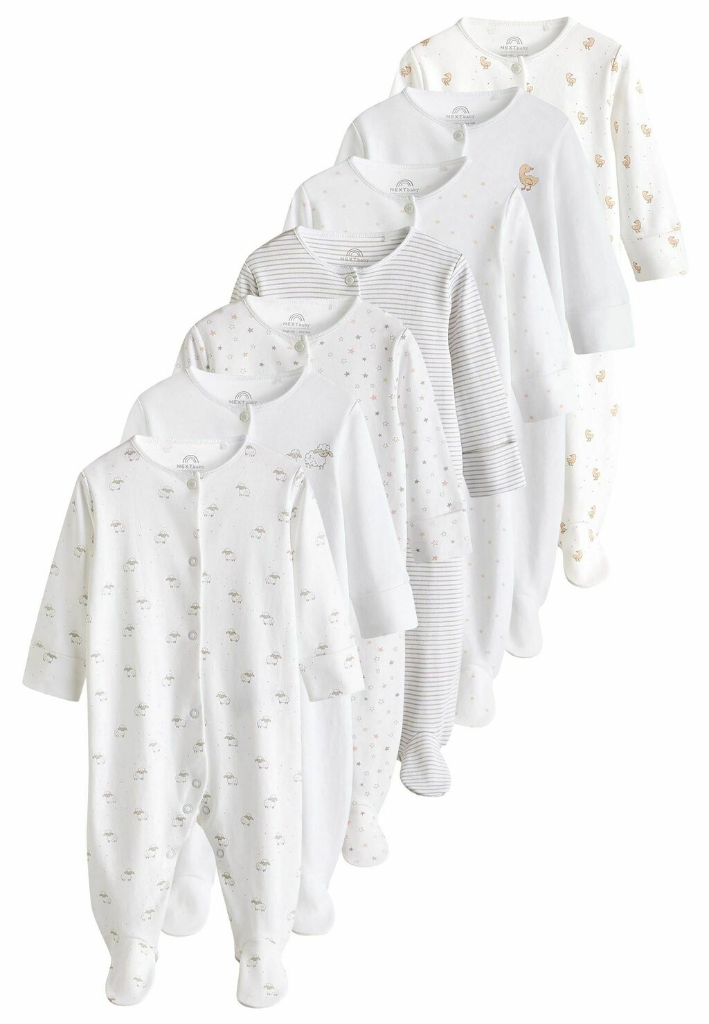 

Комбинезон DELICATE ANIMAL PRINTED SLEEPSUITS Next, белый