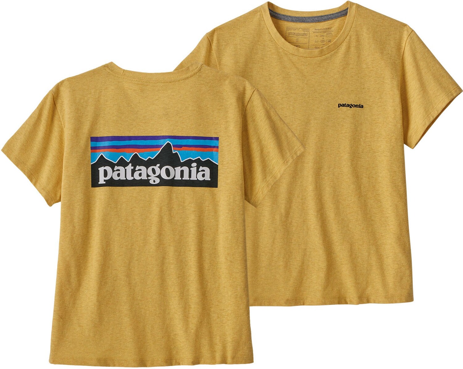 

Футболка P-6 Logo Responsibili — женская Patagonia, желтый