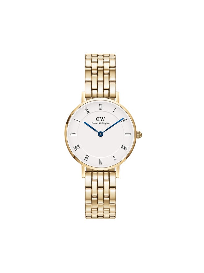 

Часы Petite Roman Numerals 5-Link DW00100682 Daniel Wellington, золотой/белый