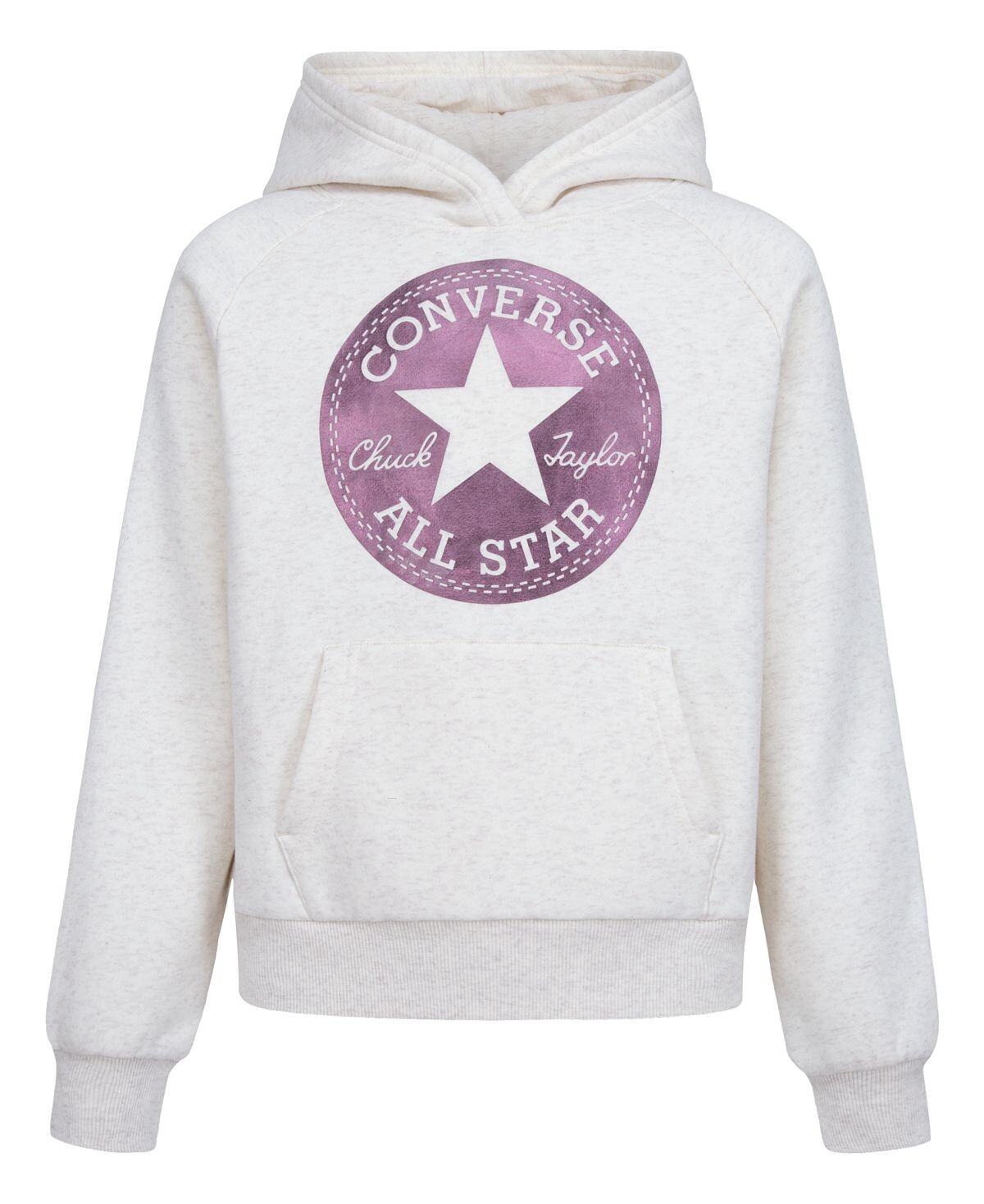 

Толстовка с капюшоном и блестящим рисунком для девочек Big Girls Chuck Patch Converse