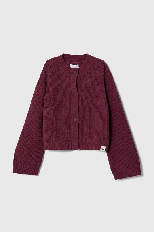 

Детский кардиган Calvin Klein Jeans, бордовый