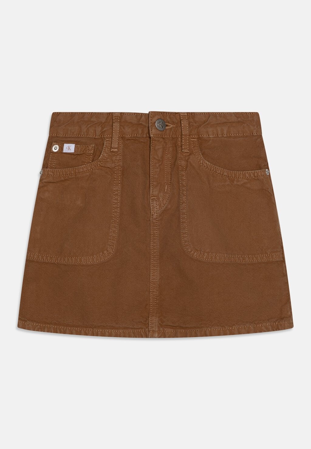 

Джинсовая юбка Workwear Skirt Calvin Klein Jeans, цвет tan