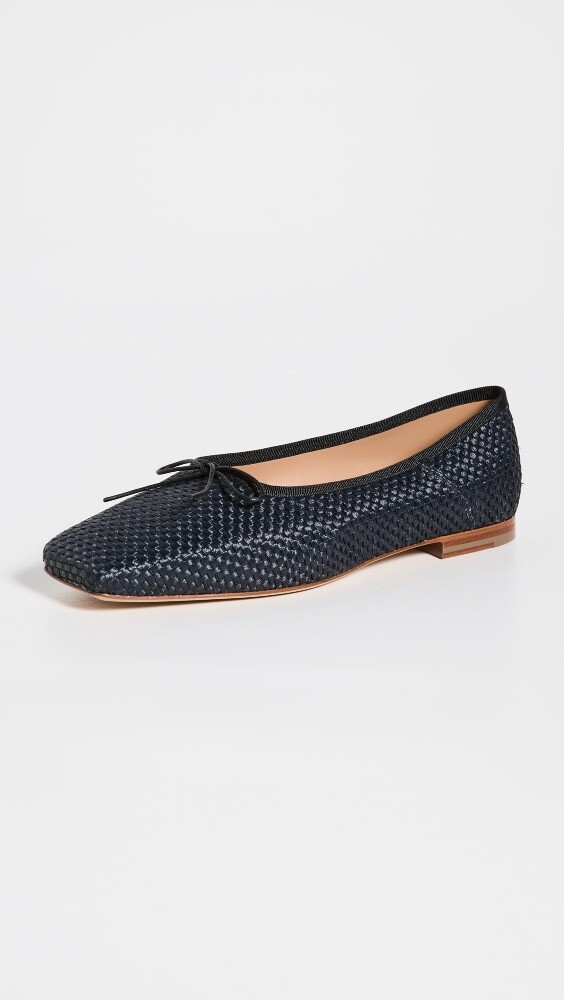 

Балетки Mansur Gavriel Square Toe Ballerina, черный