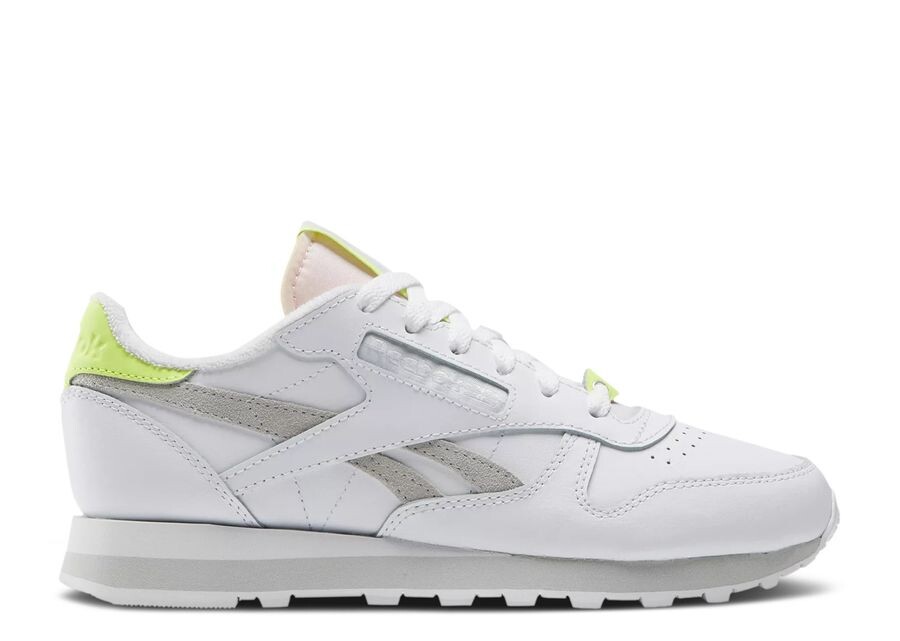 

Кроссовки Reebok Wmns Classic Leather 'White Acid Yellow', белый