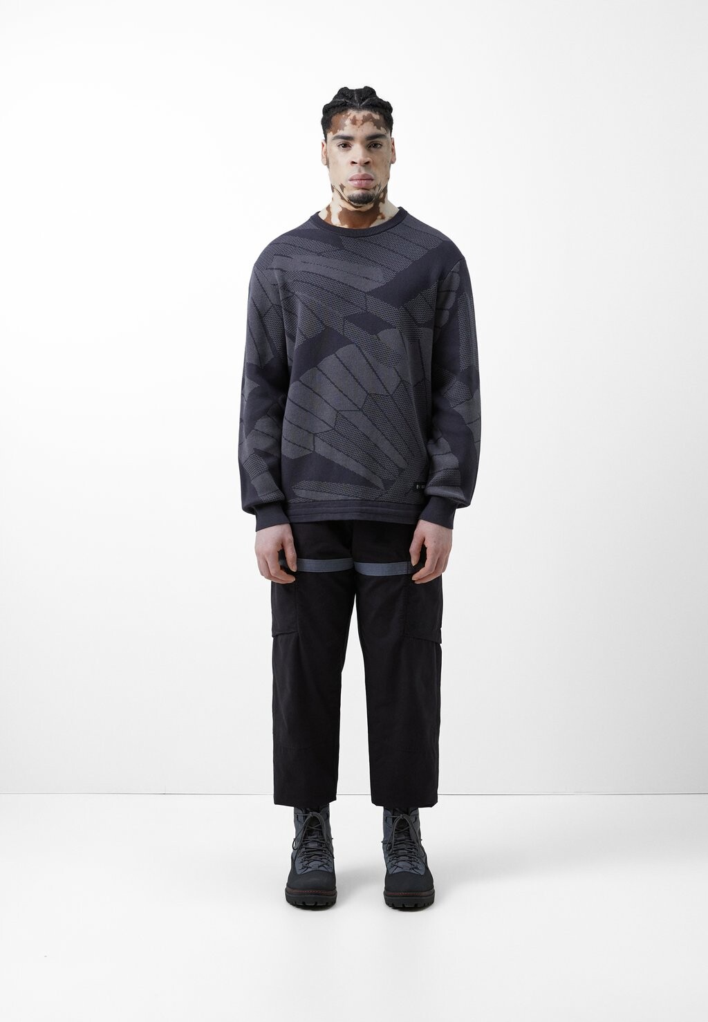 

Джемпер вязаный RAEBURN CREW NECK Timberland, цвет black/grey