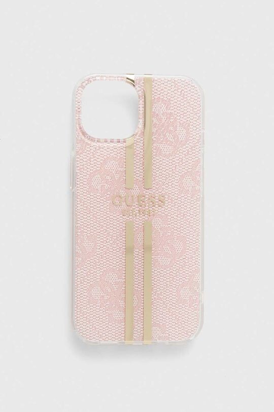 

Чехол для телефона PSEGP для iPhone 15/14/13 6,1 дюйма Guess, розовый