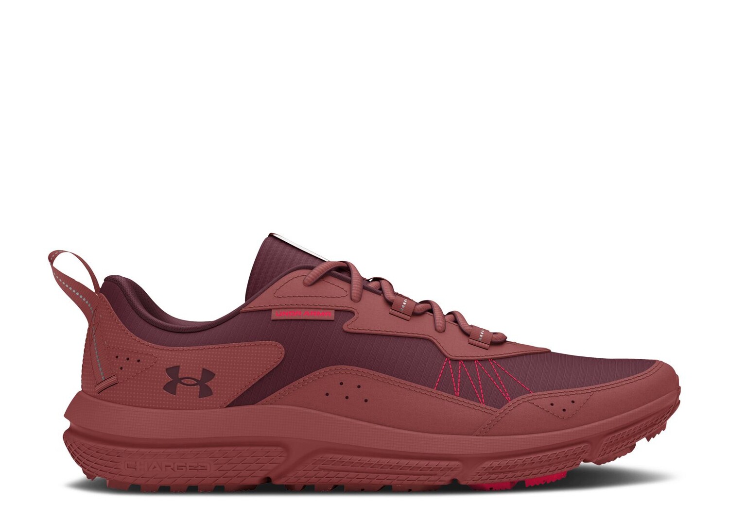 Кроссовки Under Armour Charged Verssert 2 'Dark Maroon', красный