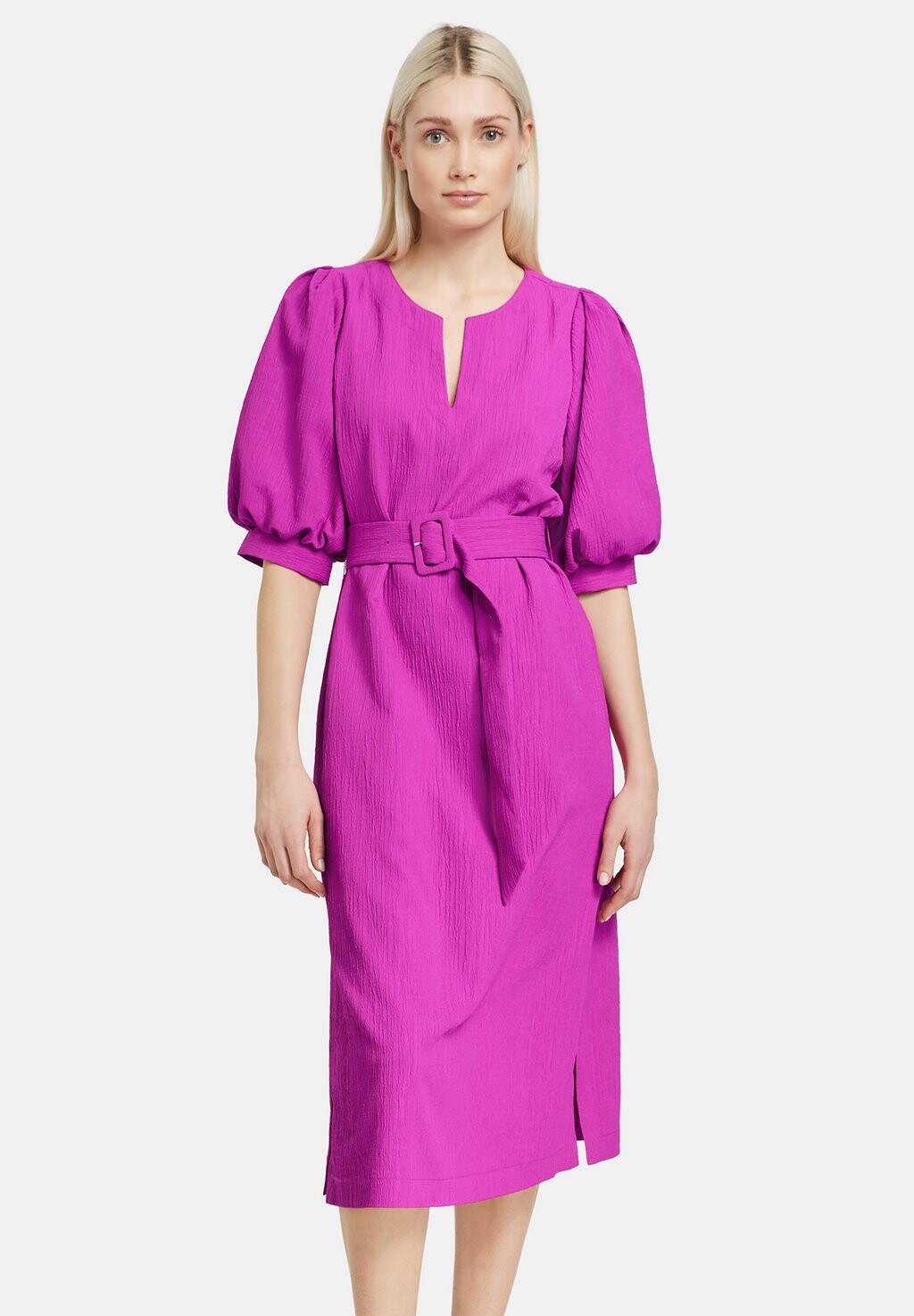 

Повседневное платье MIT BALLONÄRMEL Taifun, цвет fuchsia