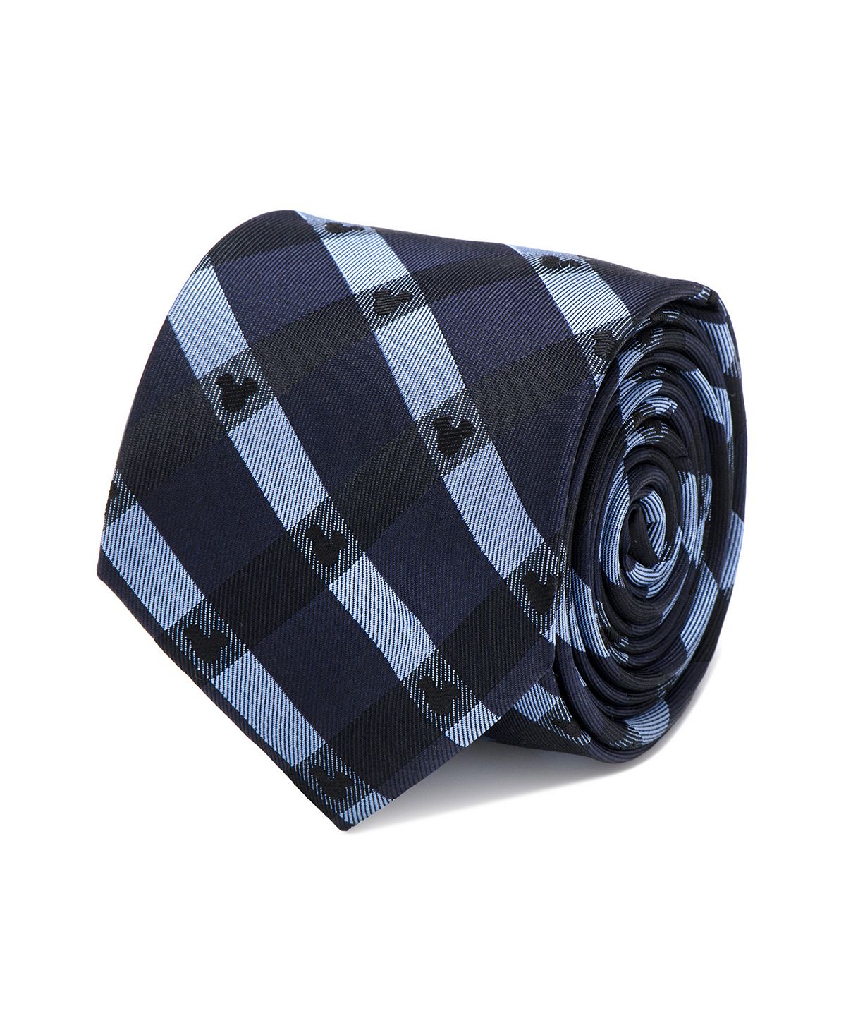 галстук seidensticker натуральный шелк для мужчин синий Мужской клетчатый галстук с Микки Маусом Disney
