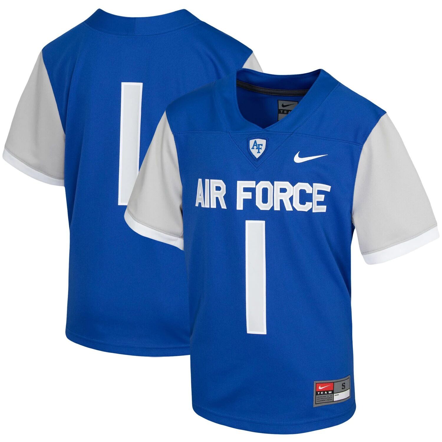 

Молодежная футбольная майка Nike #1 Royal Air Force Falcons Untouchable Nike