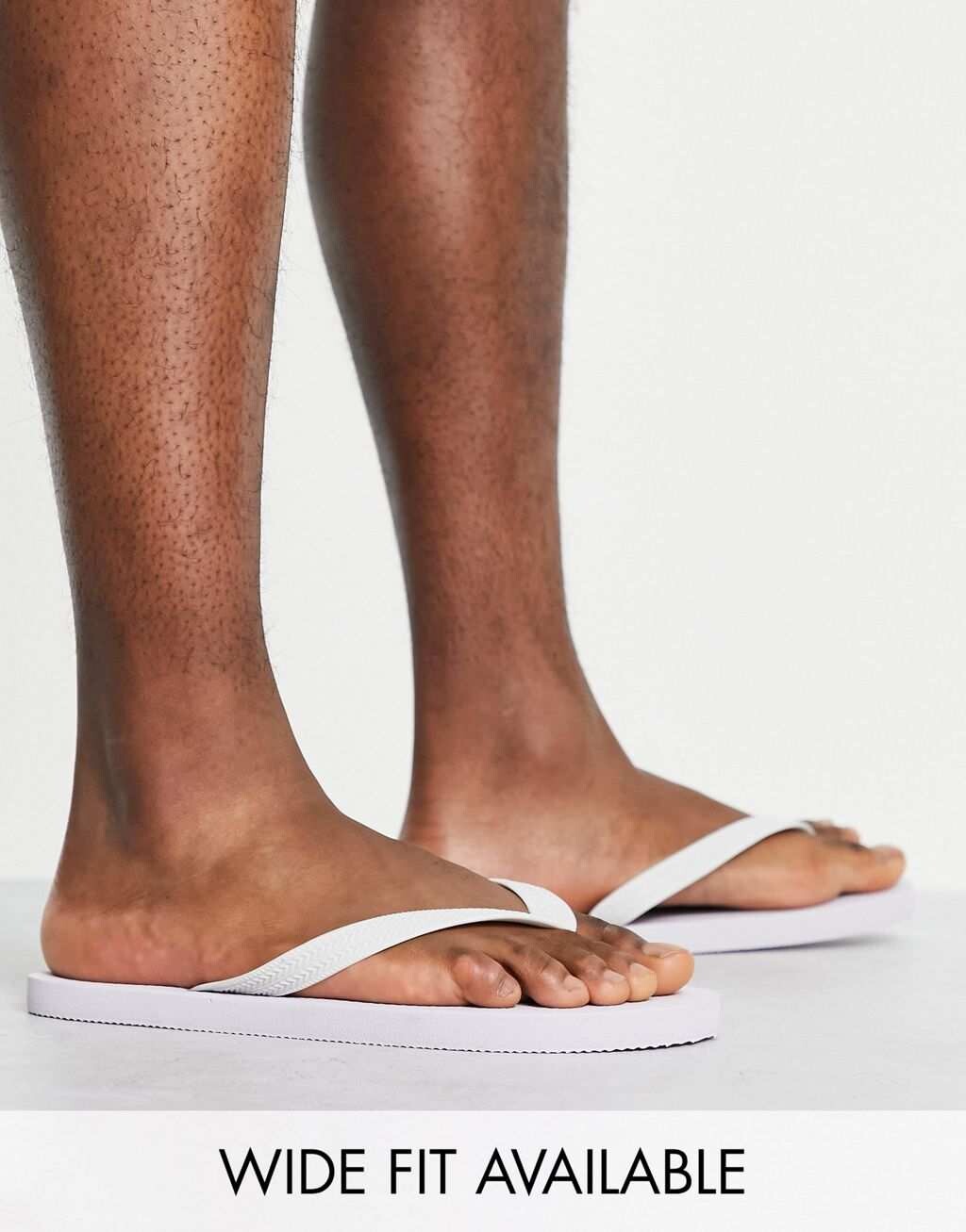 

Белые шлепанцы ASOS DESIGN