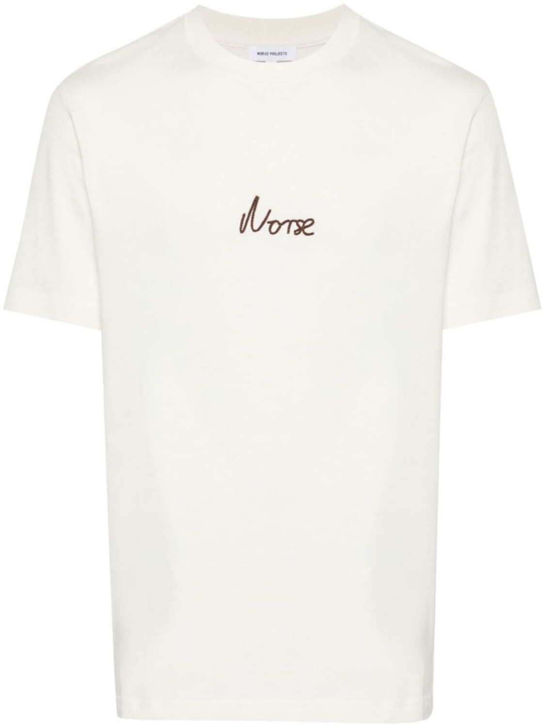 

Norse Projects футболка Johannes с вышитым логотипом, нейтральный цвет