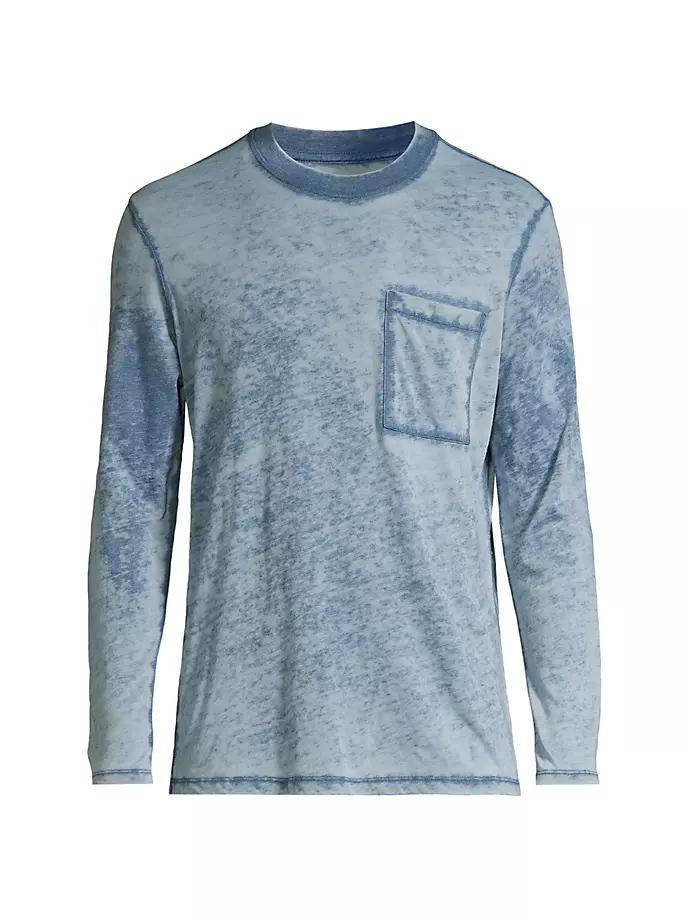 

Футболка DS-K-Ls-Burnout Oversized Ls Pcoket-Brnt Chambray Atm Anthony Thomas Melillo, цвет burnout chambray