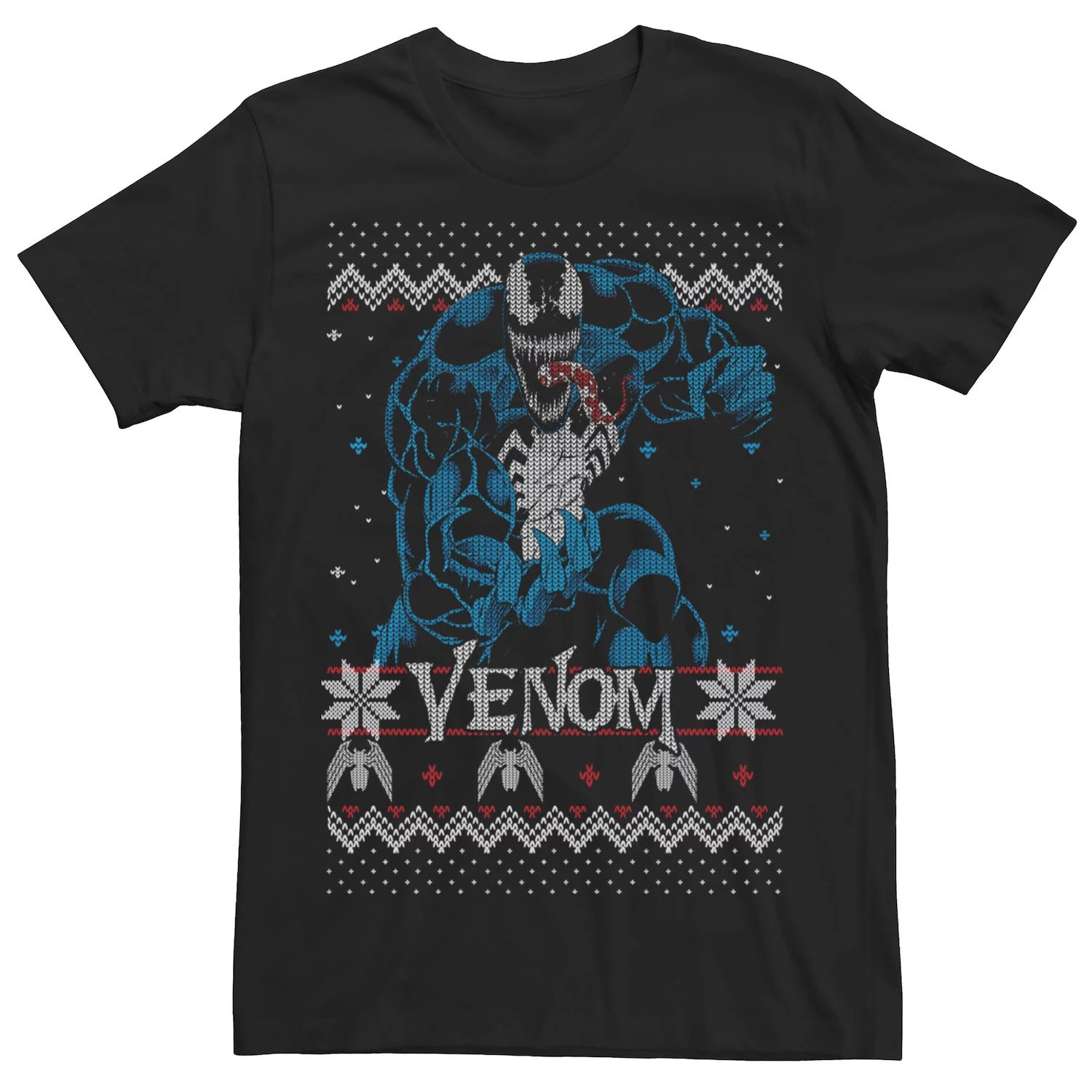 Мужская винтажная трикотажная футболка Venom Marvel