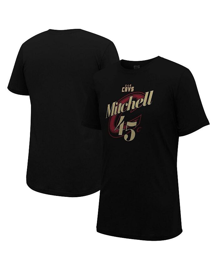 

Черная мужская и женская футболка Donovan Mitchell Cleveland Cavaliers 2023/24 City Edition Player с графическим рисунком Stadium Essentials, черный