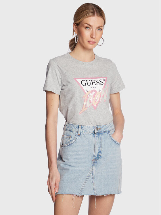 

Футболка стандартного кроя Guess, серый
