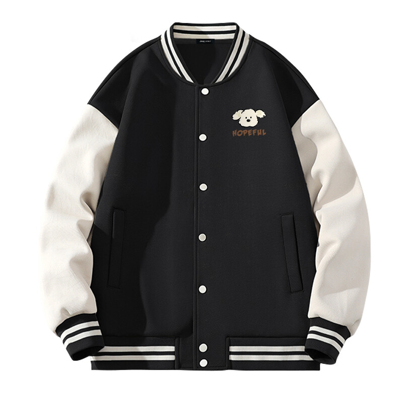 

Бейсбольная куртка унисекс Jeep Spirit, цвет Dark Gray (Cream Cool Dog Chest Emblem)